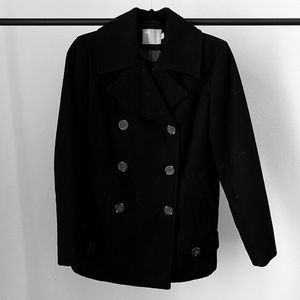 ASOS Black straight oversized coat